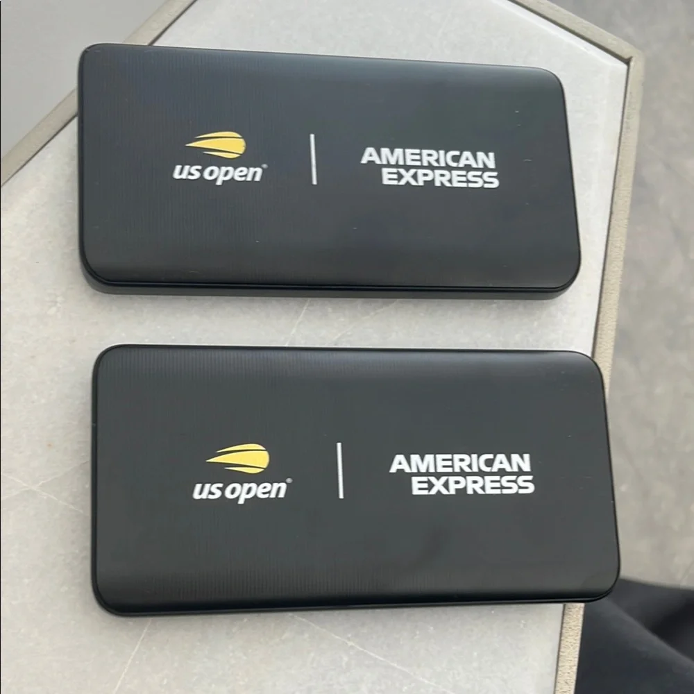 MOPHIE US Open American Express extra battery charger. Measures 5” x 3”
